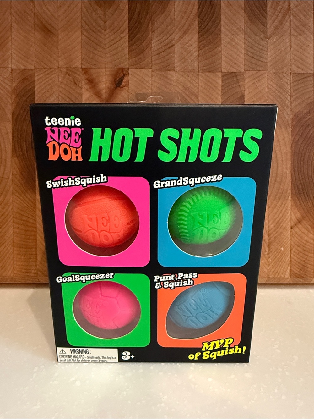 Needoh Hot Shots 4-Pack MVP of Squish